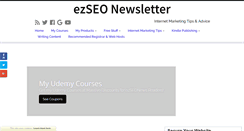 Desktop Screenshot of ezseonews.com